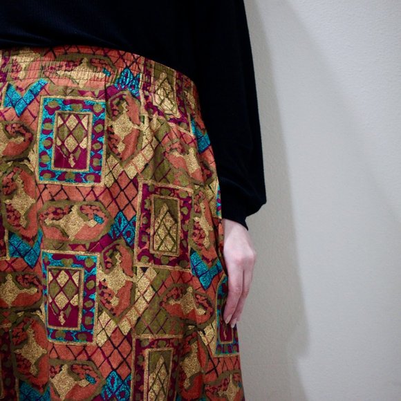 Vintage southwest print skirt - Picture 2 of 10